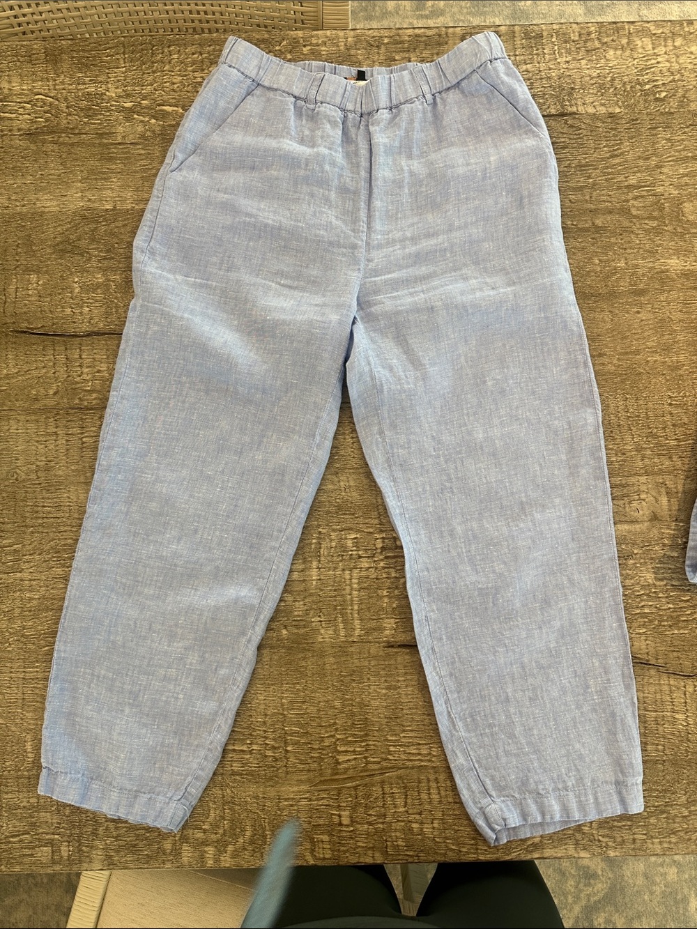 Quince Light Blue 2 piece Linen Set - Picture 8 of 11